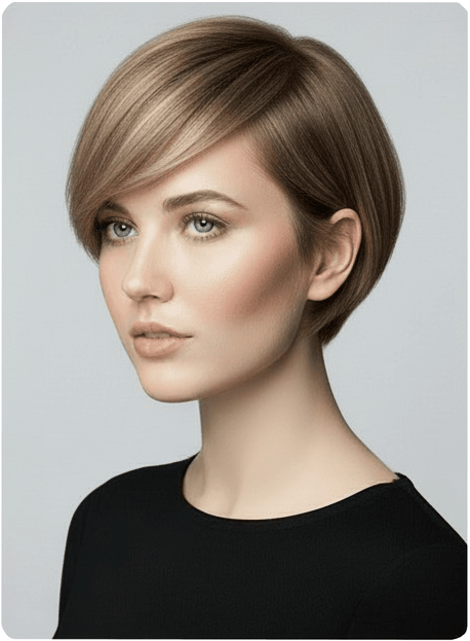 Our AI method - realistic achievable hairstyle